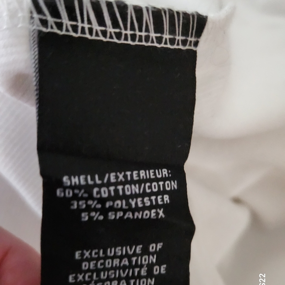 7 For All Mankind White Ribbed Bodysuits Size M Sleeveless Size L Elbow Short - Picture 5 of 16